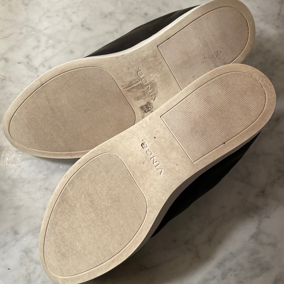 VINCE - Laceless Slip On Oxford Leather Sneakers 6 - Picture 7 of 8